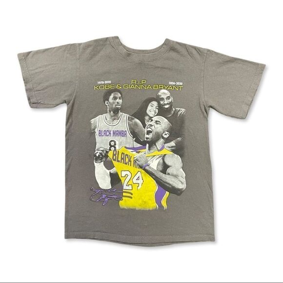 NBA Other - Kobe & Gianna Bryant RIP Tribute Graphic T-Shirt Grey S